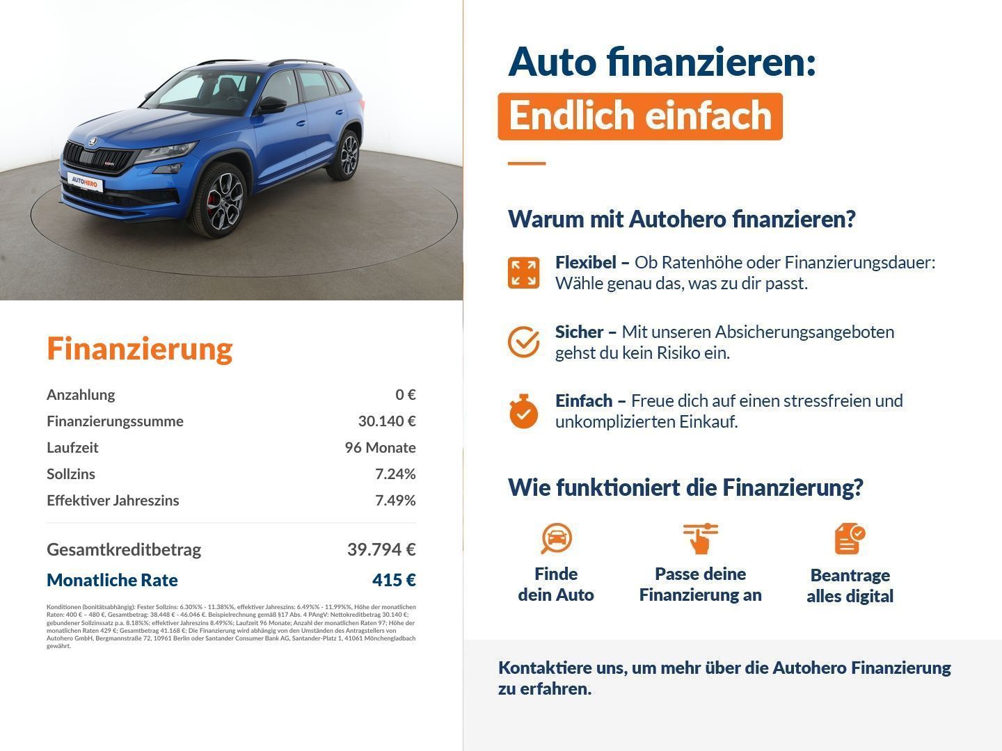 Skoda Kodiaq 2.0 BiTDI RS 4x4 Aut*NAVI*LED*ACC*CAM*PDC imagem 2