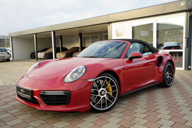 Porsche 991.2 Cabriolet Turbo S*Karminrot*PDLS+*Approved