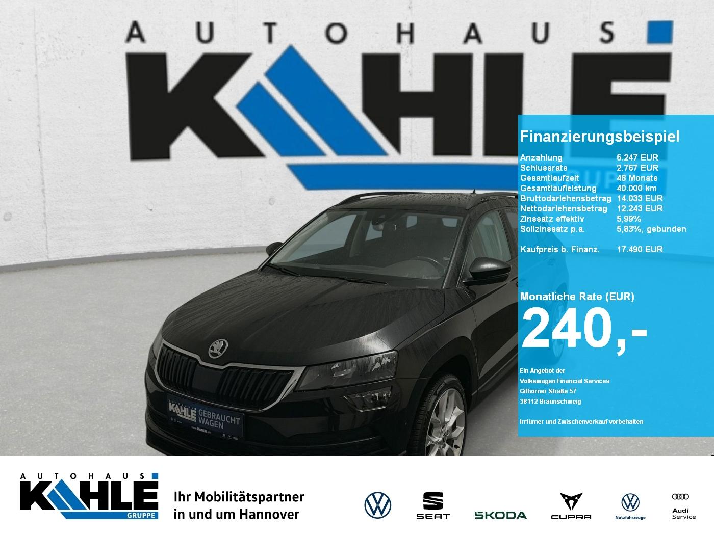 Skoda Karoq 1.5 TSI Style Black AHK Sitzh Klimaaut.