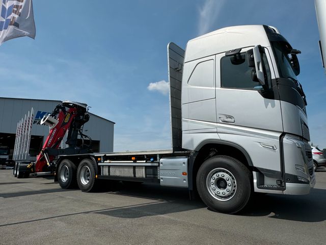 Volvo FH 540 6x4 mit EPSILON LADEKRAN + Tandemanhänger