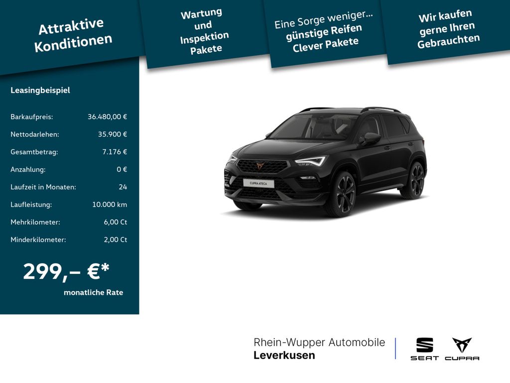 Cupra Ateca TSI CARPLAY AHK LED ACC NAVI KAM SHZ PDC