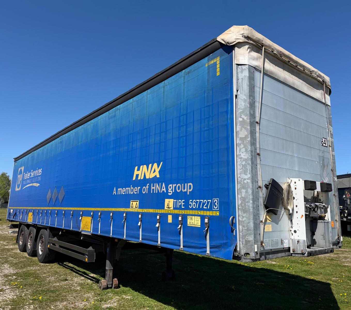 Schmitz Cargobull S01 / Standard / Plane Speed Curtain / Edscha