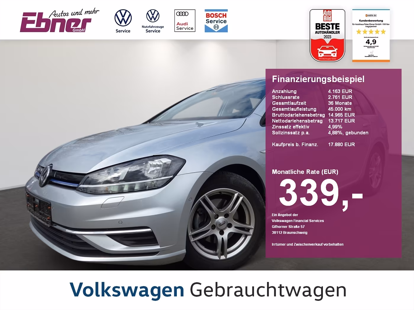 Volkswagen Golf VII Variant IQ.DRIVE BlueMotion 1.5TSI ERST