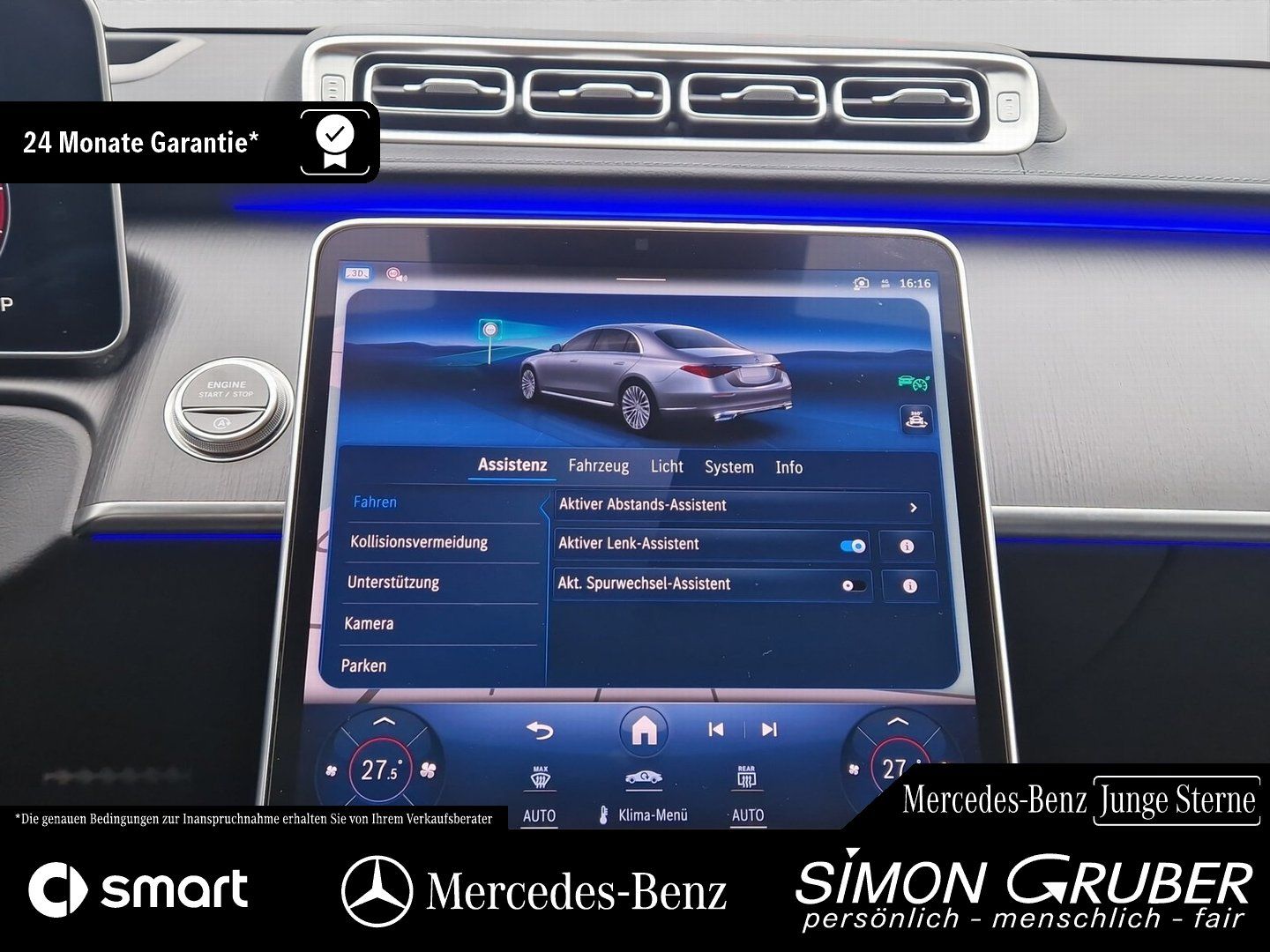 Fahrzeugabbildung Mercedes-Benz S 350 d 4MATIC AMG Pano HUD Burm Sitzklima