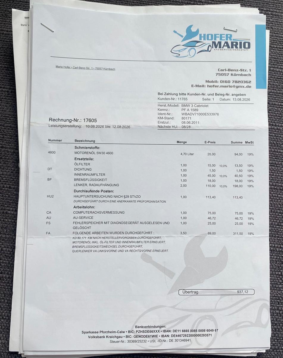 BMW 318i Cabrio Xenon Leder Sitzheizung Einparkhilfe