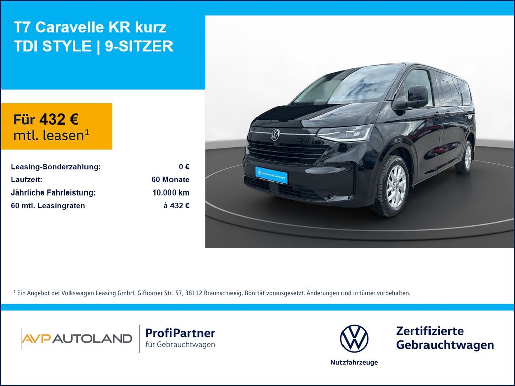 Volkswagen T7 Caravelle KR kurz TDI STYLE | 9-SITZER