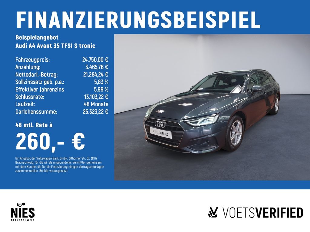 A4 Avant 35 TFSI S tronic NAVI+SHZ+RearView+PDC
