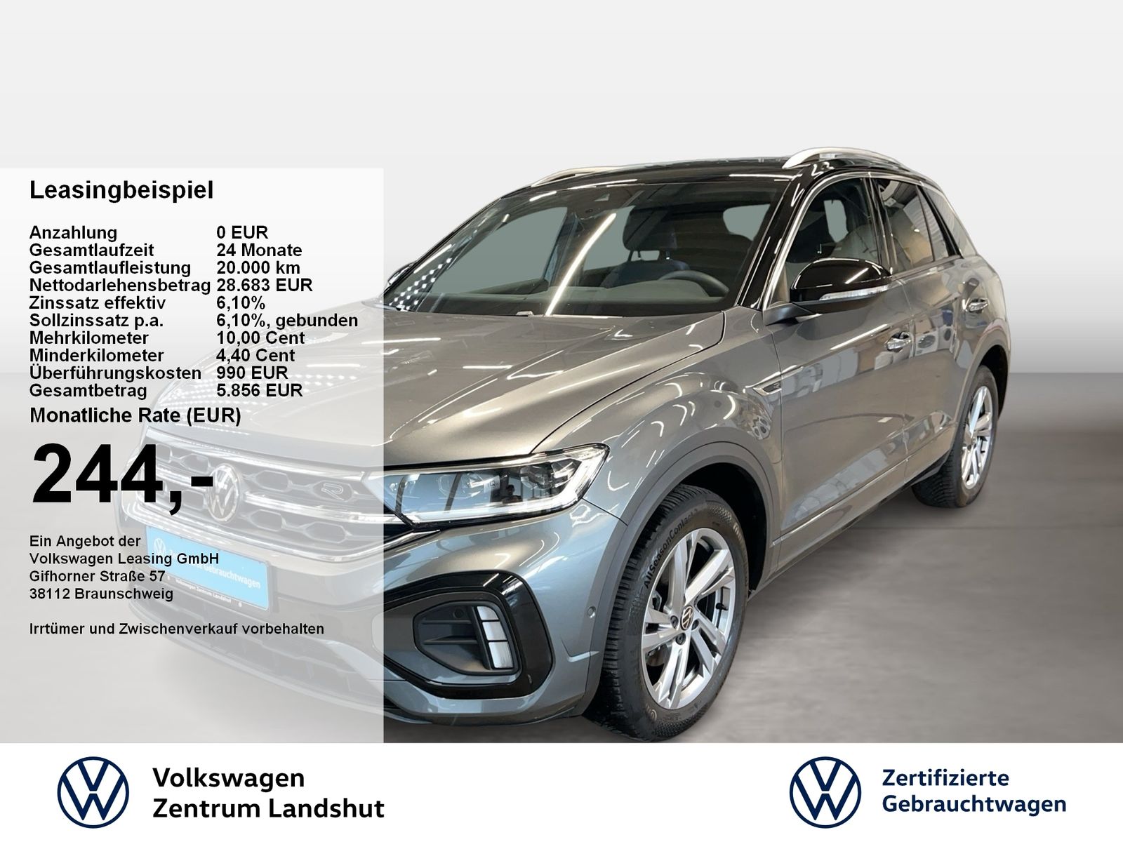 Volkswagen T-Roc 1.5 TSI DSG R-Line 2xKlima ACC AHK AUT LED