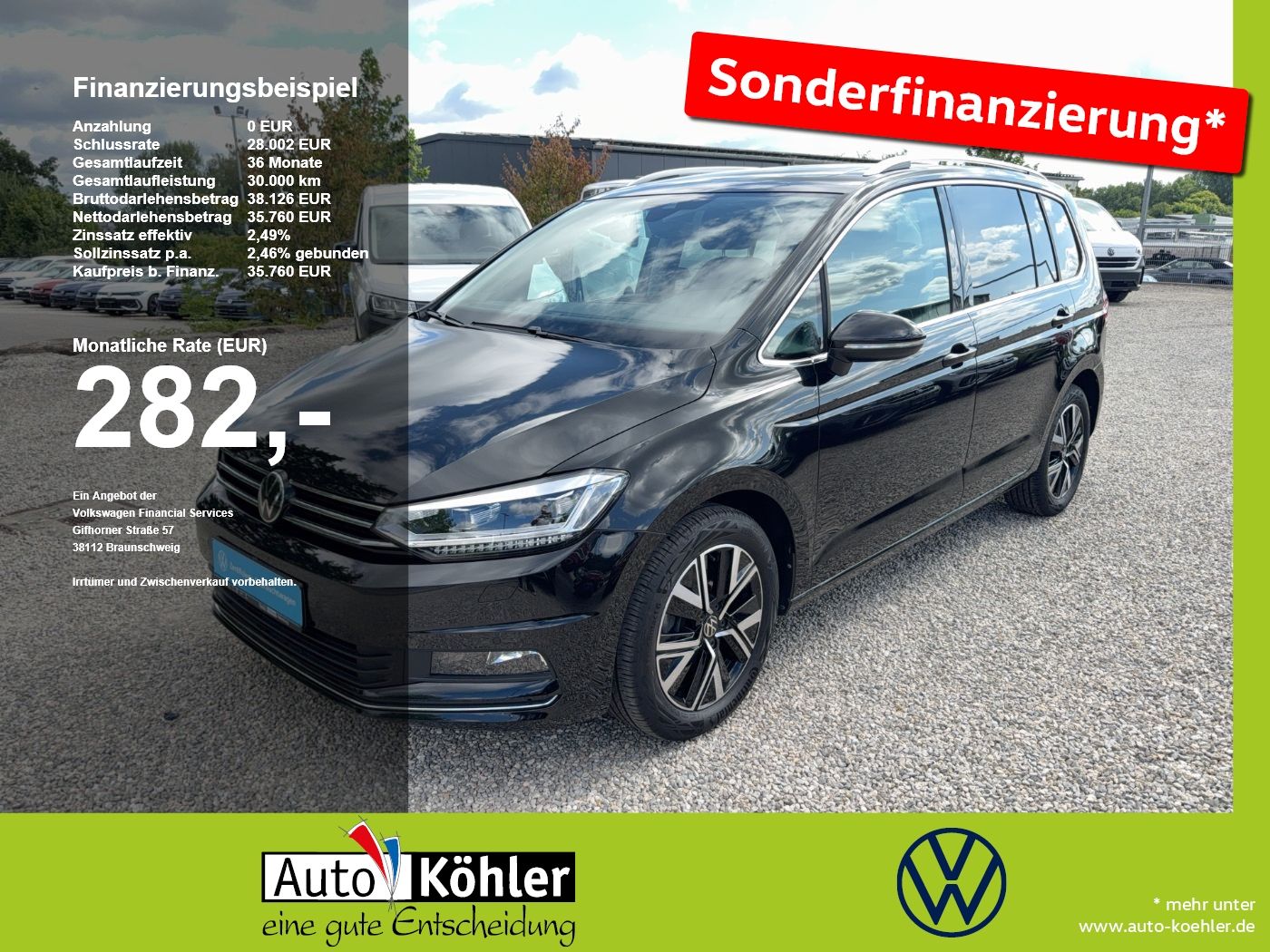 Volkswagen Touran Highline TDI DSG AHK/Pano/Kamera/ACC/AHK