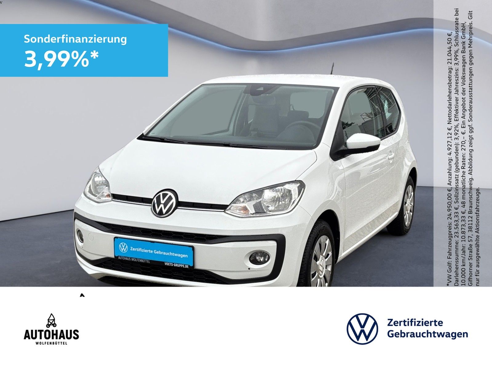 Volkswagen up! move up! 1.0 KAMERA KLIMA PDC SHZ
