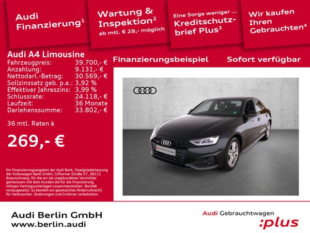 Audi A4 Limousine Advanced 40 TFSI quattro S tronic