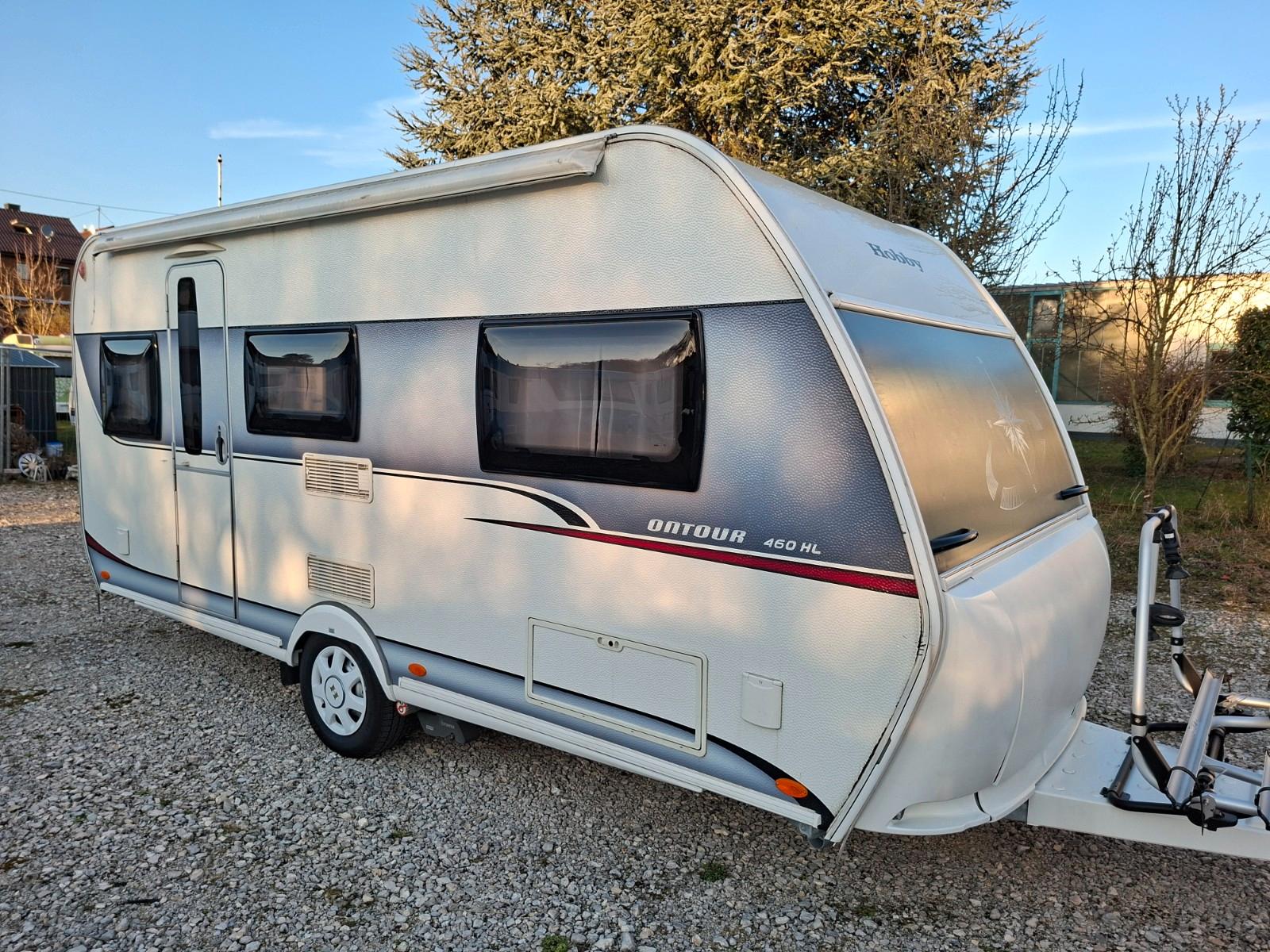 Hobby 460 HL,ontour, 1 hand, Einzelbett, Mover,  Top