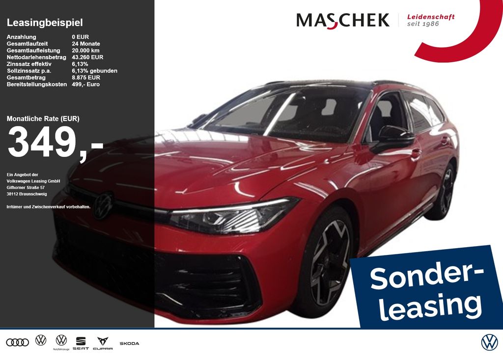 Volkswagen Passat R-Line 2.0 TDI AHK Matrix Standh HUD Sitz