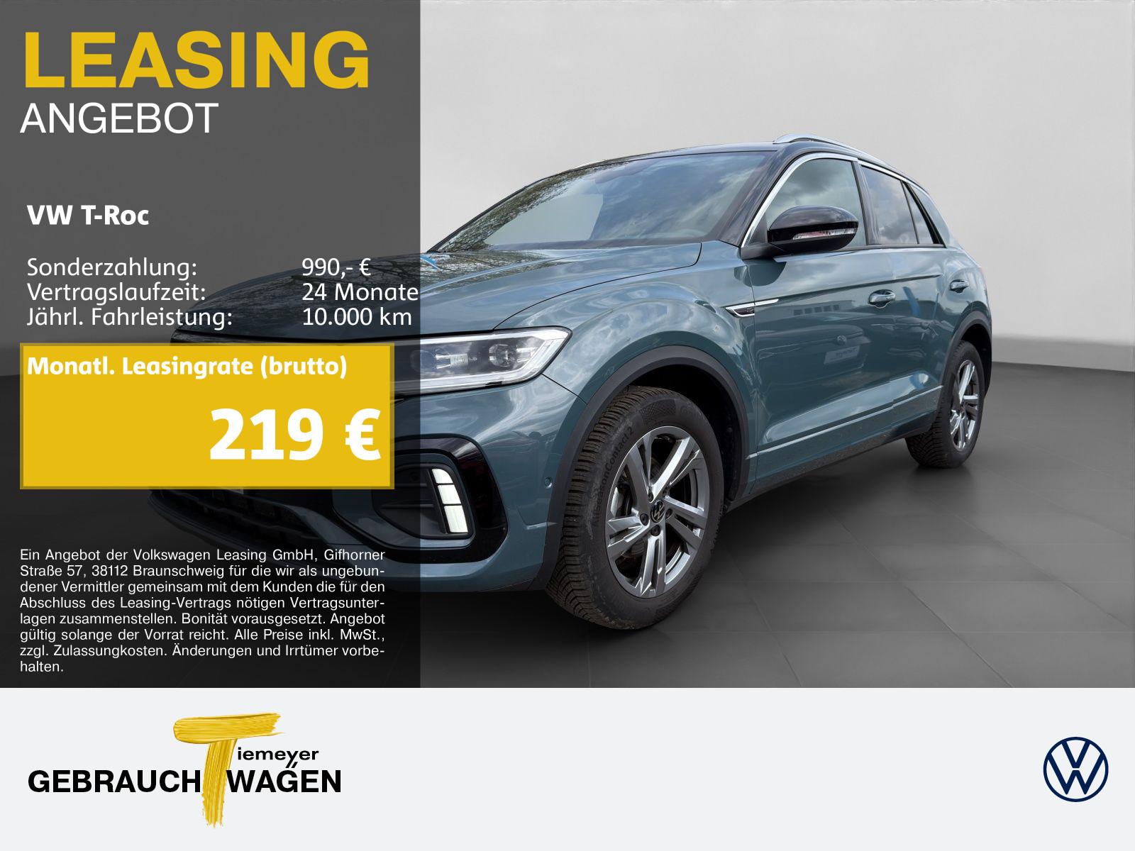 Volkswagen T-Roc 1.5 TSI DSG R-LINE LED+ NAVI AHK KAMERA