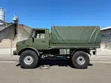 Unimog U1300L / U435 Pritsche mit Kran & H-Kennzeichen - Unimog grün