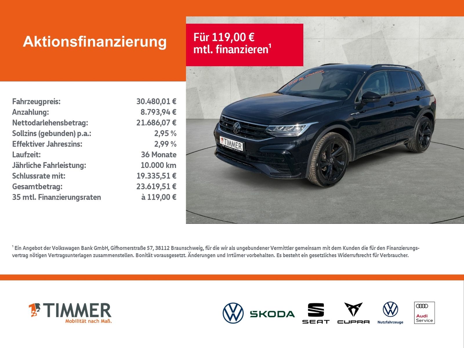 Volkswagen Tiguan 2.0 TDI DSG R-LINE +LED+ACC+KAM+NAV+ALU+ imagem 2