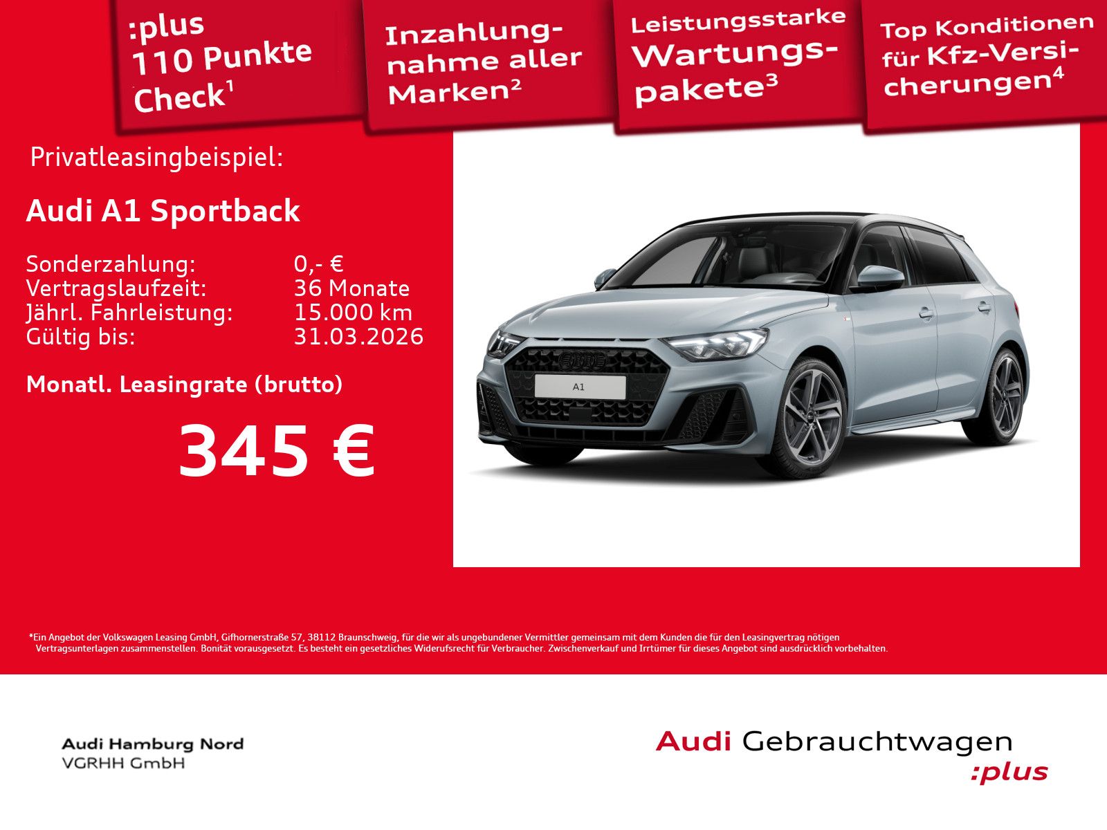 Audi A1 Sportback 30 TFSI S line S tronic ACC CarPlay