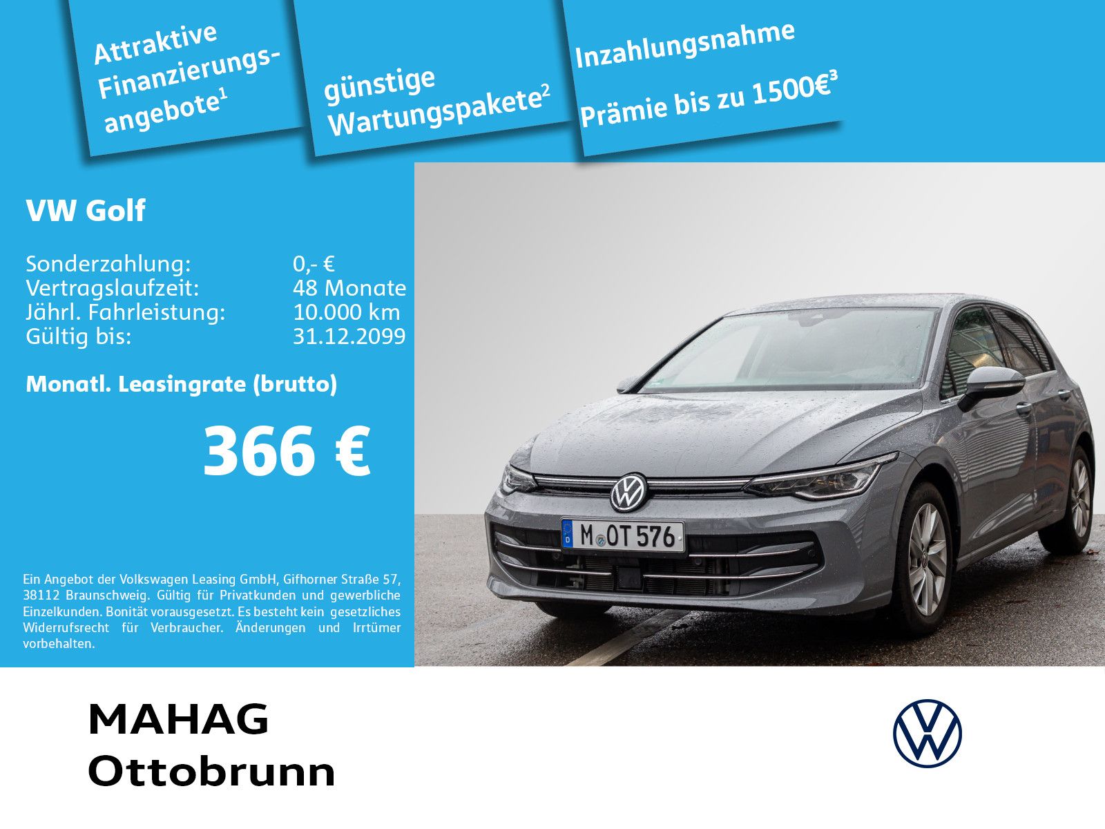 Volkswagen Golf VIII Style 2.0 TDI LED+ Navi ParkPilot Rear