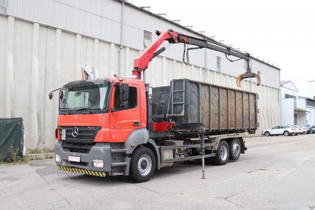 Mercedes-Benz Axor 2540 E5 AHK Retarder Container + Kran Funk