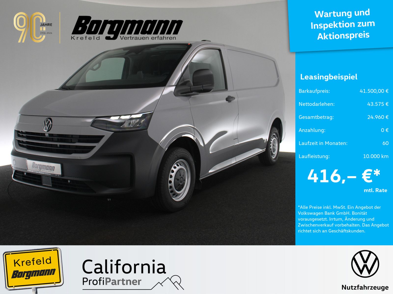 Volkswagen T7 Kasten 2.0 TDI KR L1H1 AHK LED KAMERA PDC