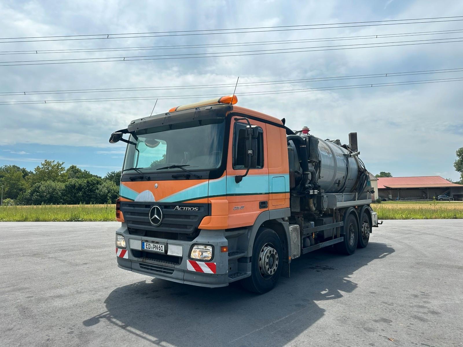 Mercedes-Benz ACTROS 2541 L HELLMERS AUFBAU FUNK NEUE MOTOR!