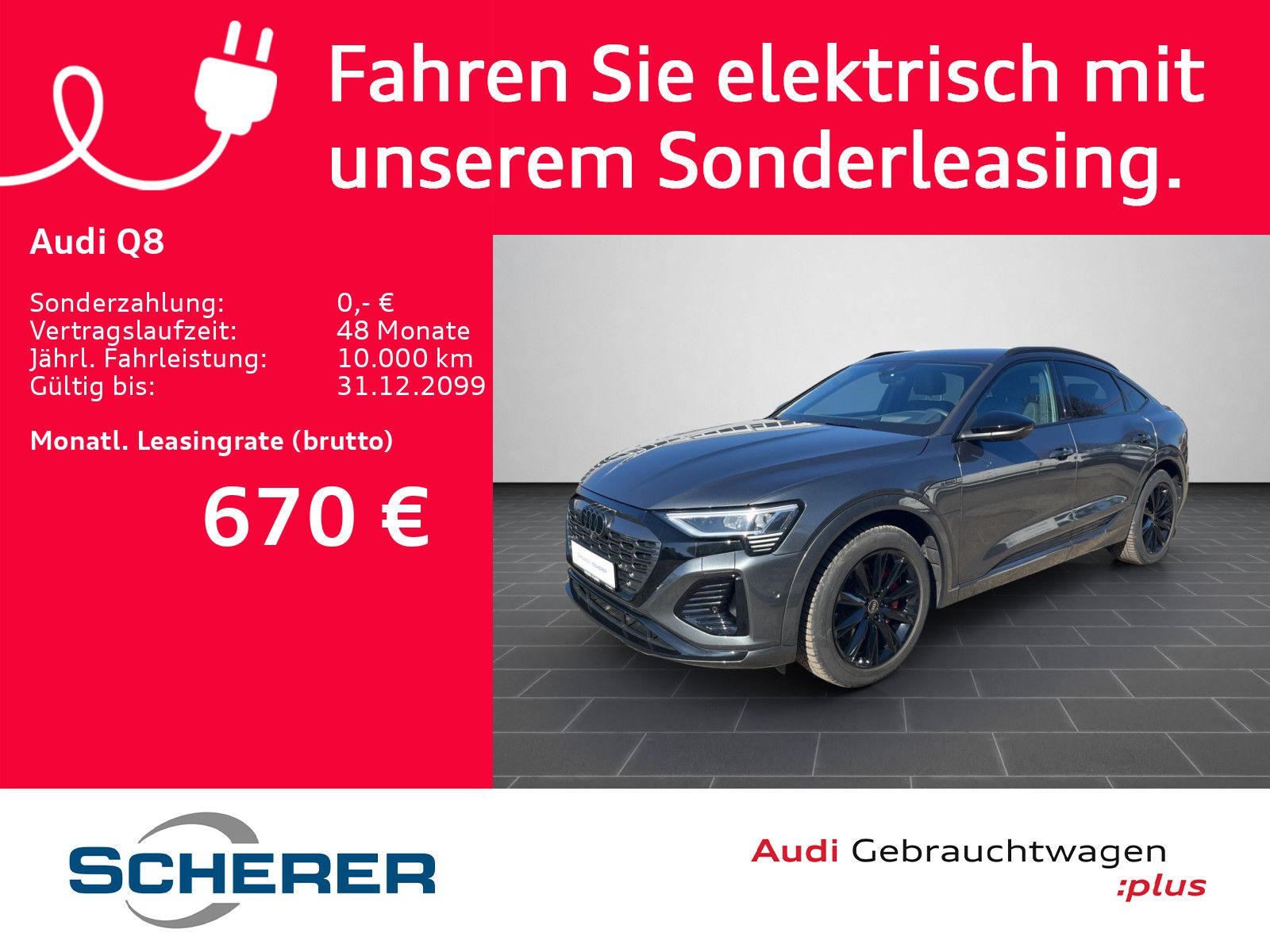Audi Q8 Sportback 55 e-tron quattro S line NAVI B&O A