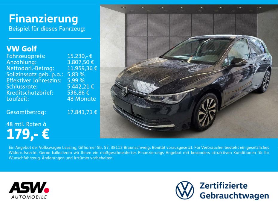 Volkswagen Golf Active 1.0 TSI NAVI LED RFK KESSY CARPLAY