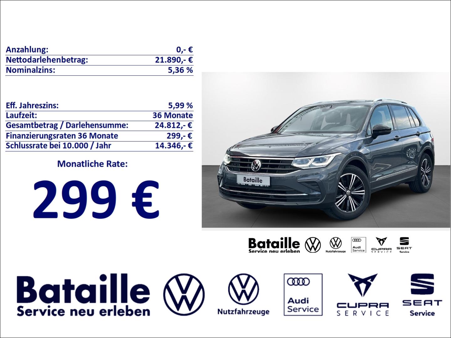 Volkswagen Tiguan 1.5 TSI United Nav El. Heckklappe LED Dyn