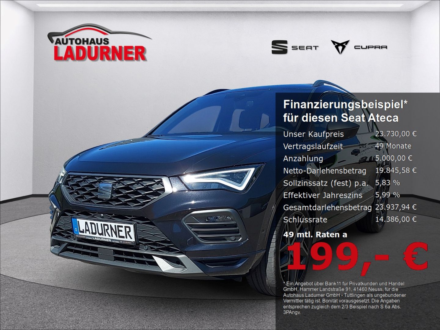 SEAT Ateca FR 4Drive*AHK*Navi*Memory Sitze*360 Kamera
