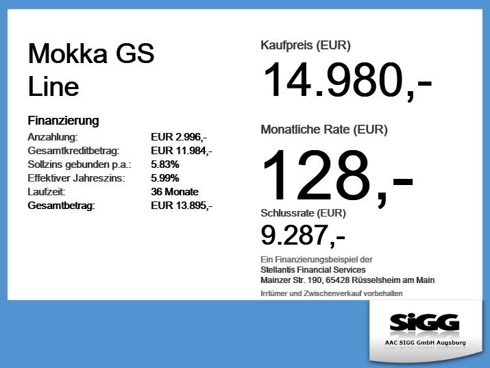 Opel Mokka GS Line Sitzheizung, Kamera, LED Licht