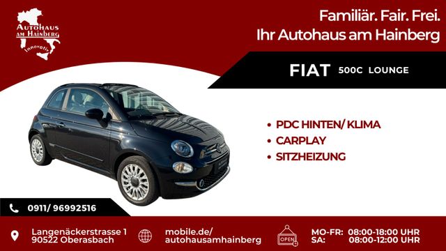 Fiat 500C Lounge SHZG*CARPLAY*KLIMA