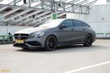 Mercedes-Benz CLA 45 AMG Shooting Brake Drivers pack 270km/h - mit Benzin-Antrieb: Coupe, Blau, Panorama-Dach