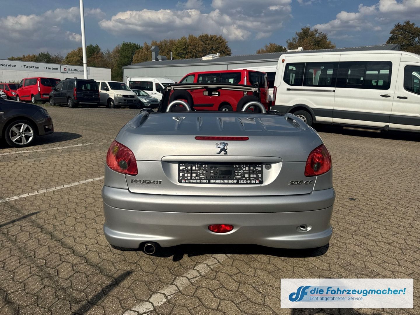 Fahrzeugabbildung Peugeot 206 Cabriolet CC Quiksilver El. Verdeck *EXPORT