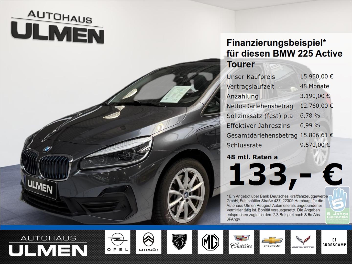 BMW 225 Active Tourer xe Advantage Kamera Lenkradhei