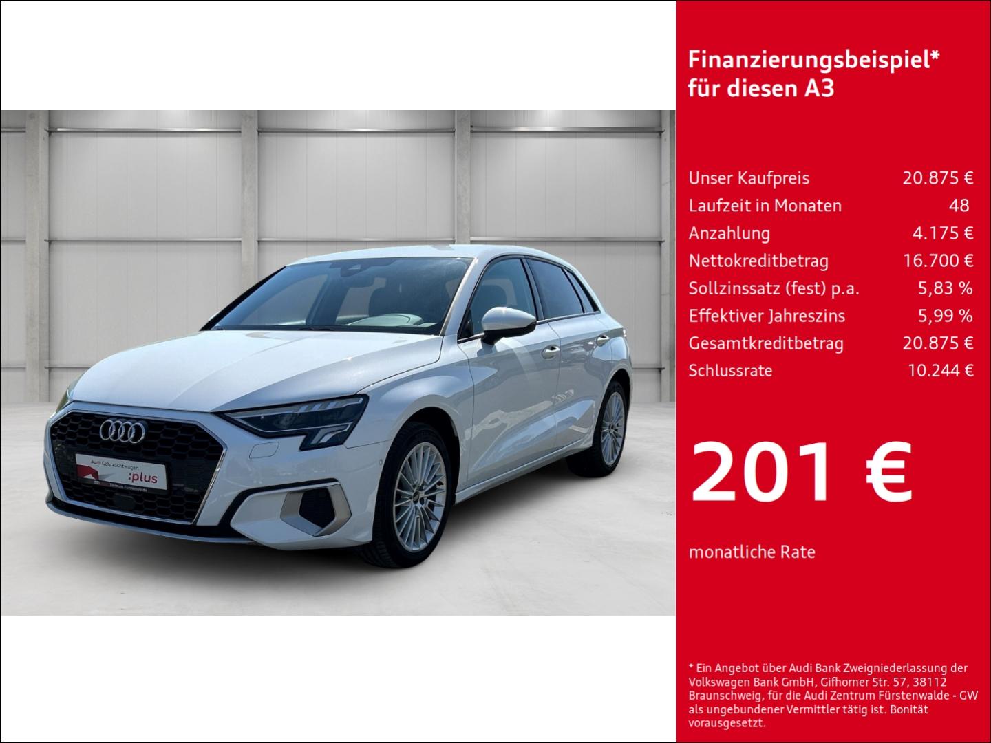 Audi A3 Sportback 35 TDI advanced Navi Digitales Cock