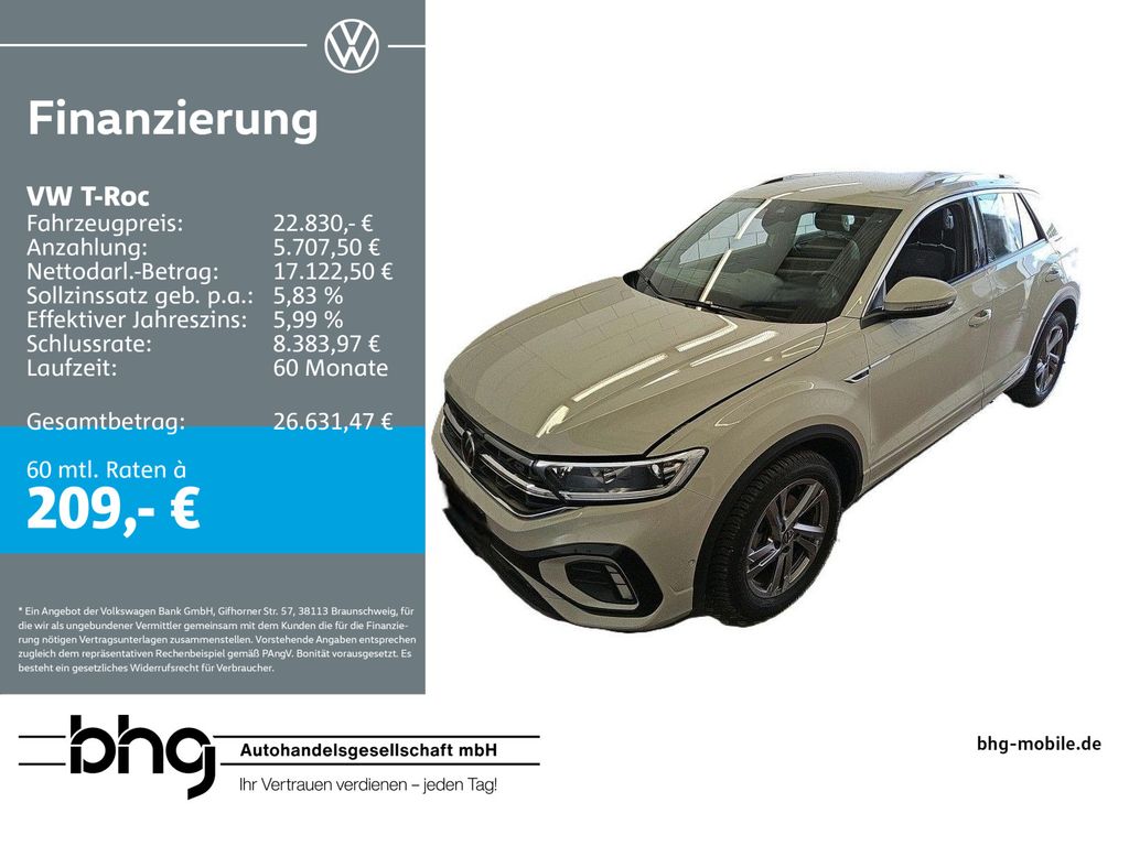 T-Roc 1.0 TSI OPF R-Line ACC-ParkAssist LED AppC