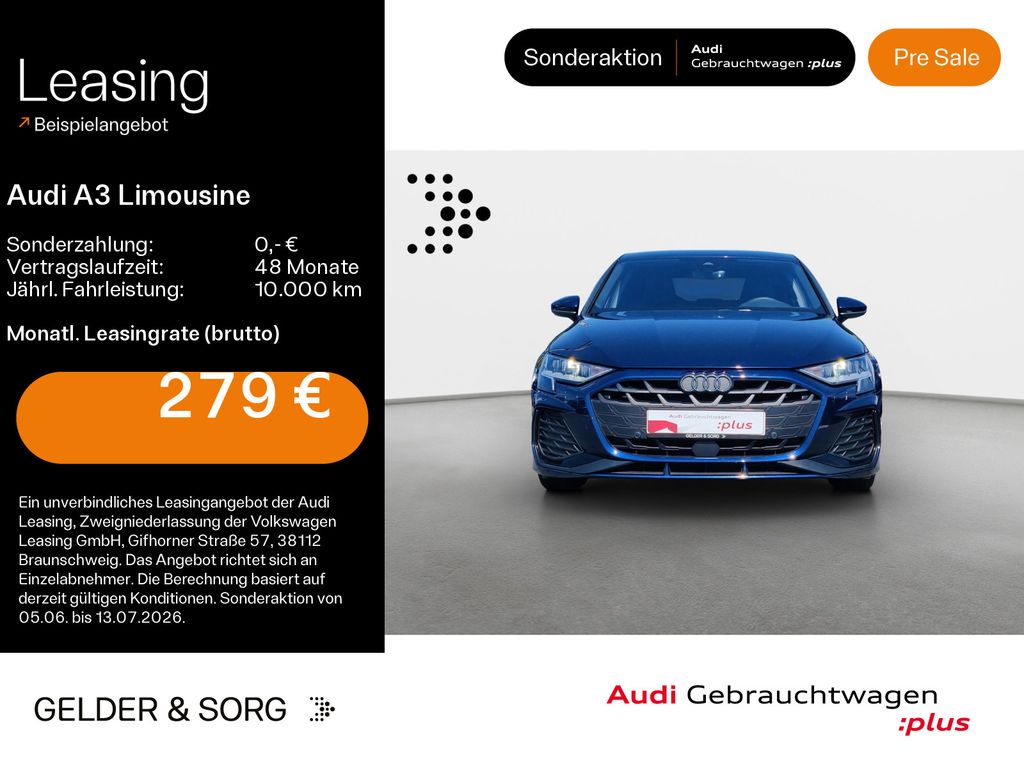 Audi A3 Limousine 35 TFSI S line LED*AHK*EPH*Business