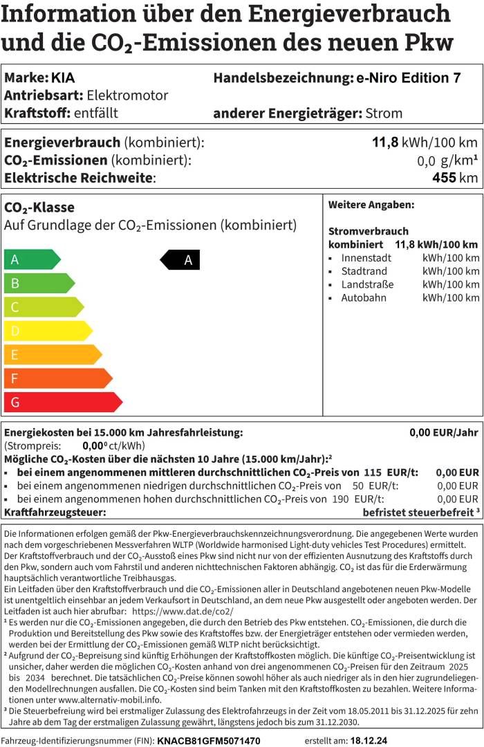 Fahrzeugabbildung Kia e-Niro Edition 7