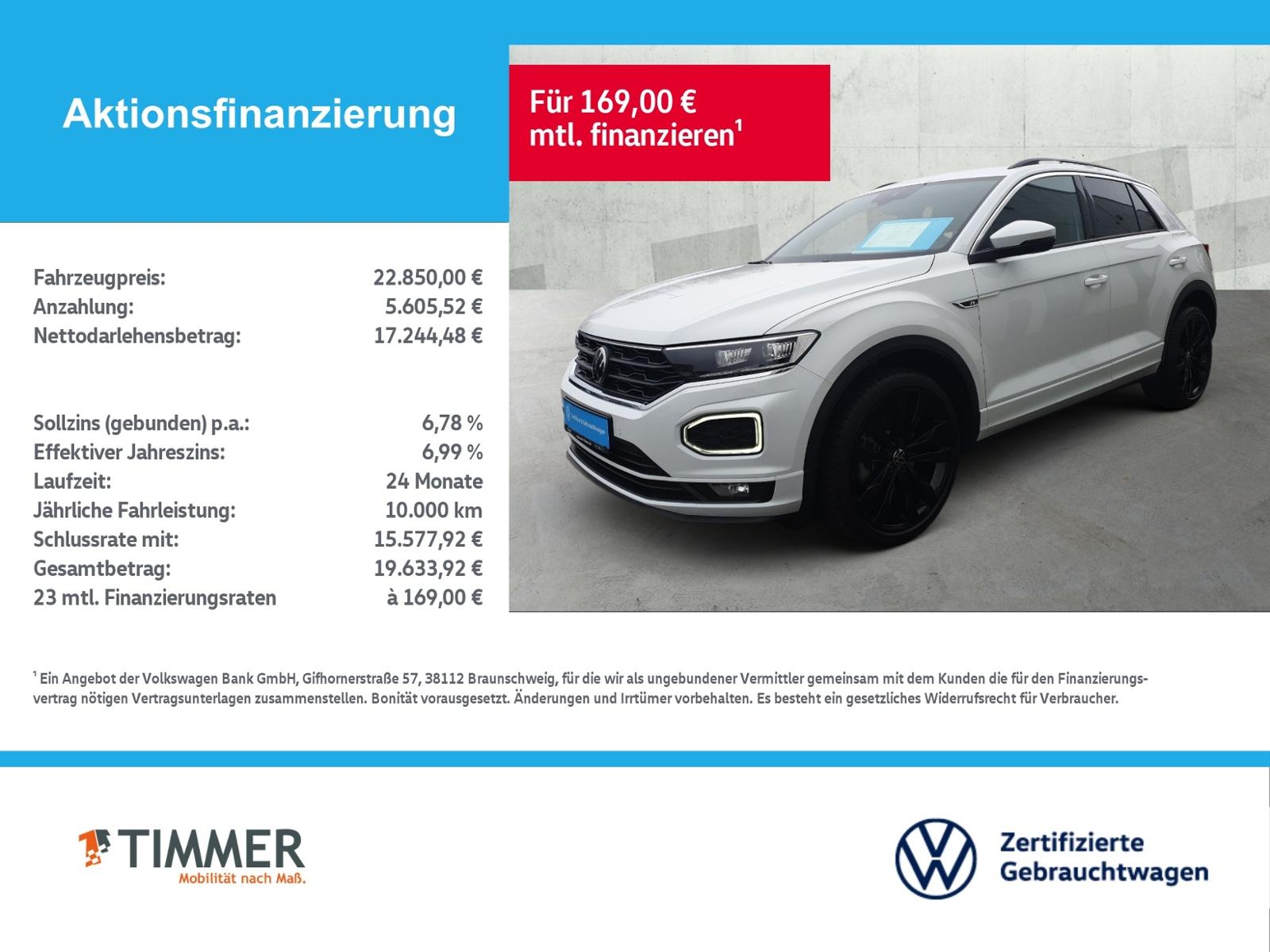 Volkswagen T-Roc 1.5 TSI R-LINE +AHK +LED +ACC +VIRTUAL +SH