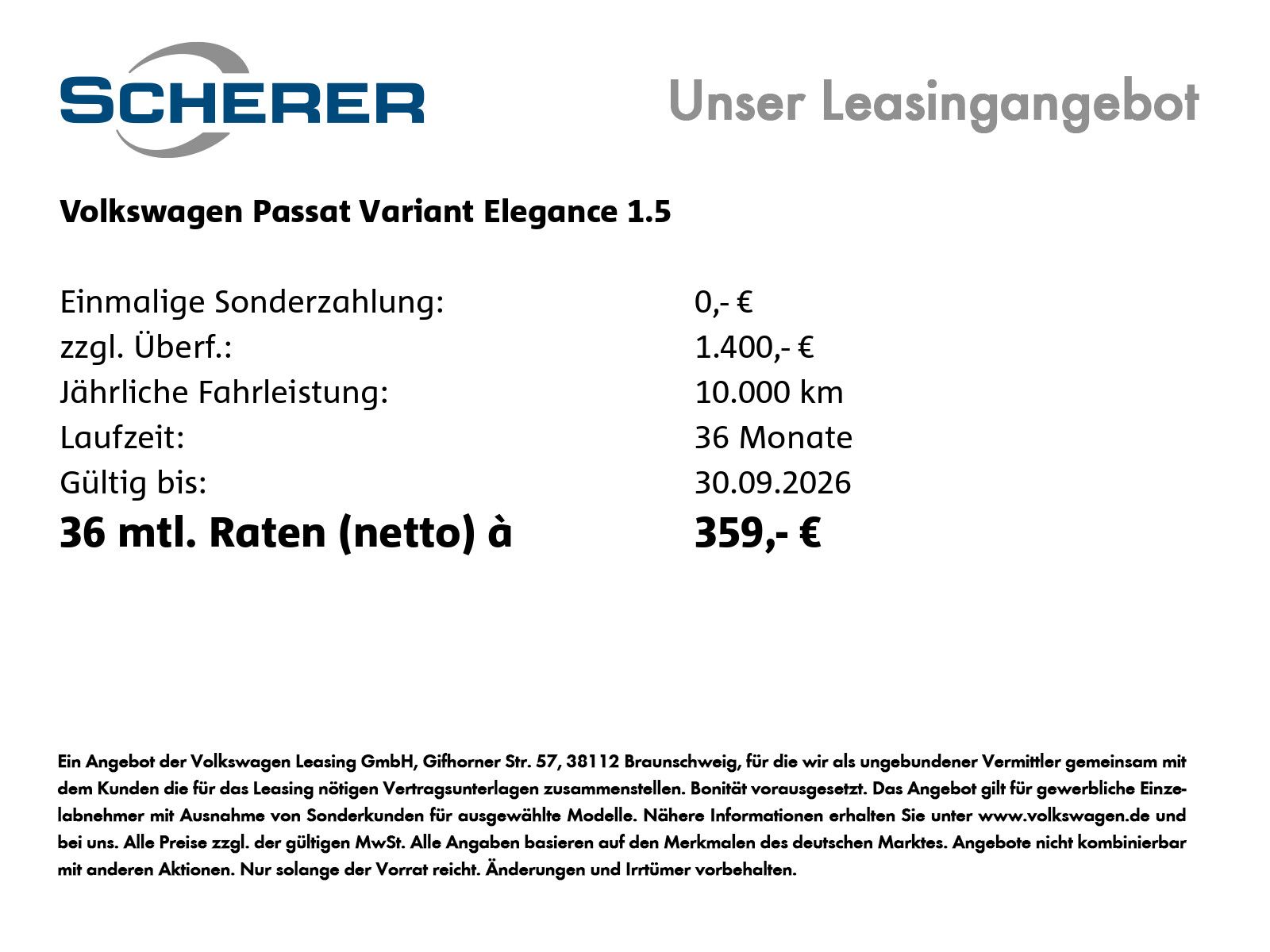 Volkswagen Passat Elegance 1,5 l eHybrid OPF 110 kW (150 PS imagem 3