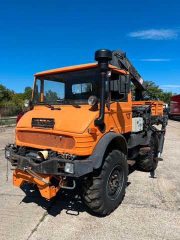 Mercedes-Benz UNIMOG 4x4!  417/10 /3-UNITE! HIAB KRAN!