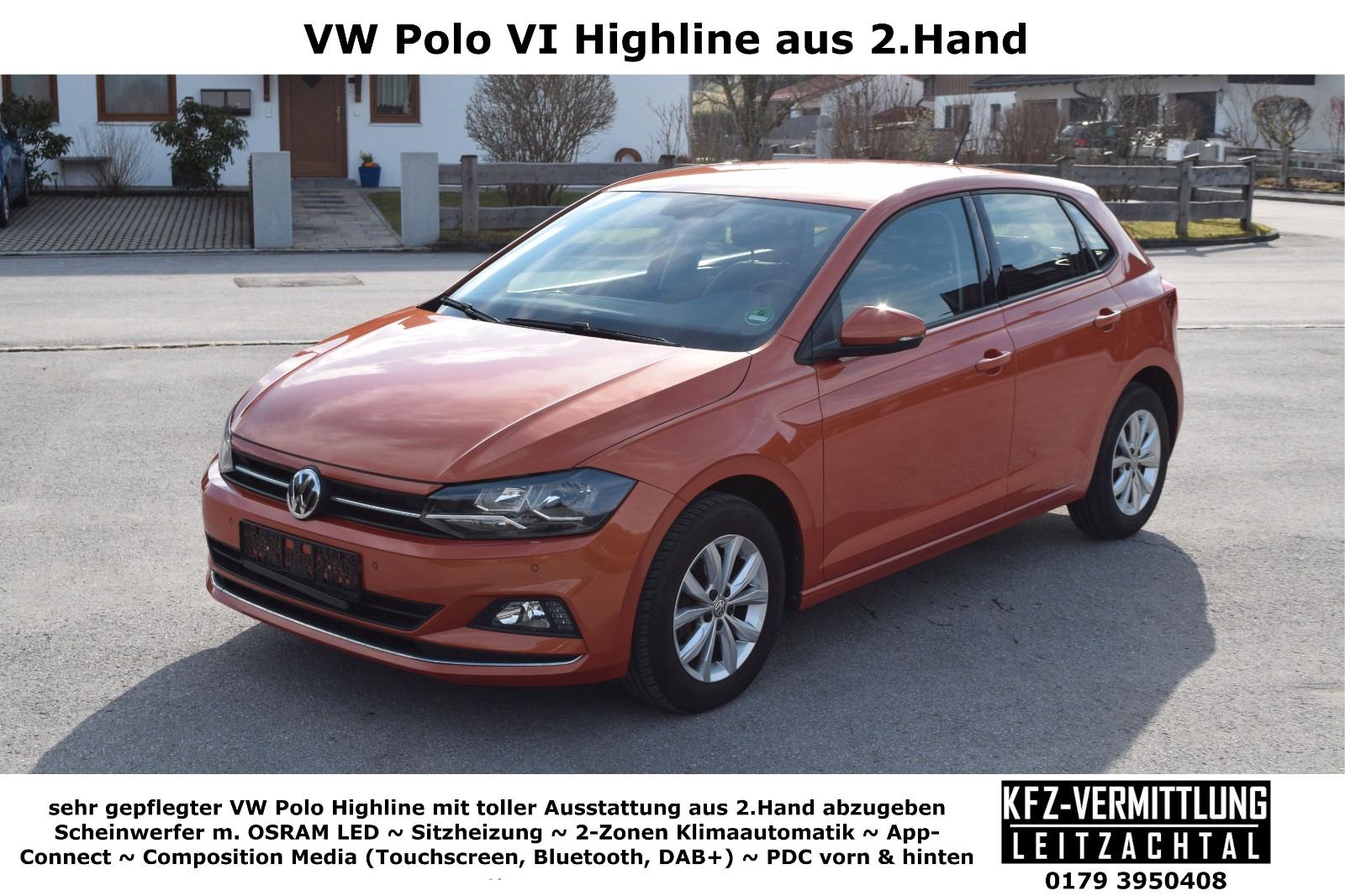 Volkswagen Polo VI Highline~LED~SH~Klimaaut~AppCon~ DAB~2Hd