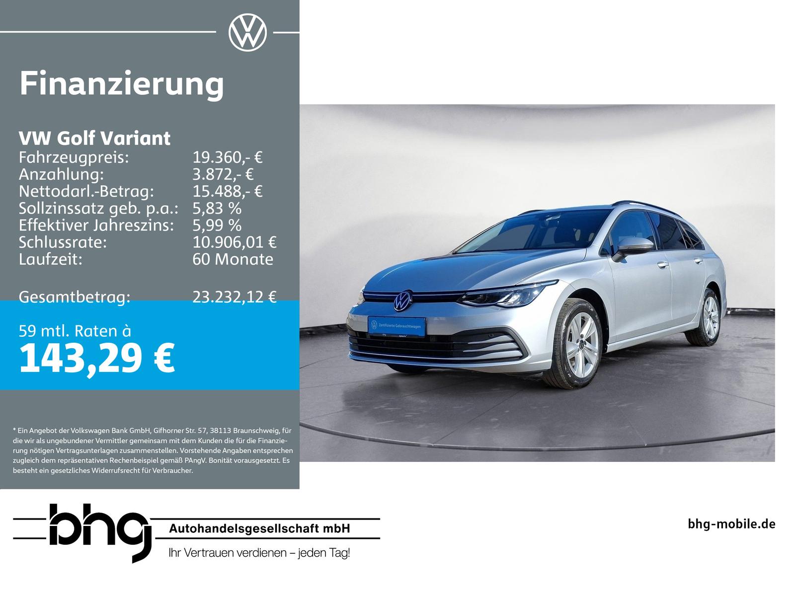 Volkswagen Golf Variant Life 2,0 TDI SCR DSG