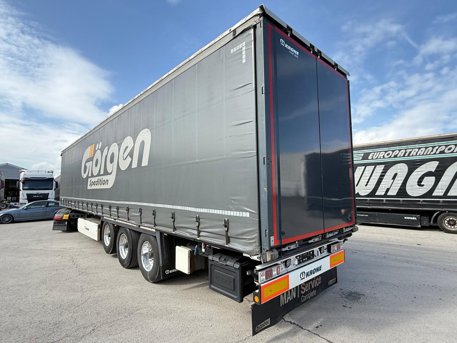 Krone  3 Achs Baustoff Rungentaschen ALCOA Lift TÜV26!