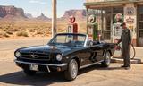 Ford Mustang Cabrio Bj. 65 triple black - 200cui - Ford Mustang aus 1965: Cabrio