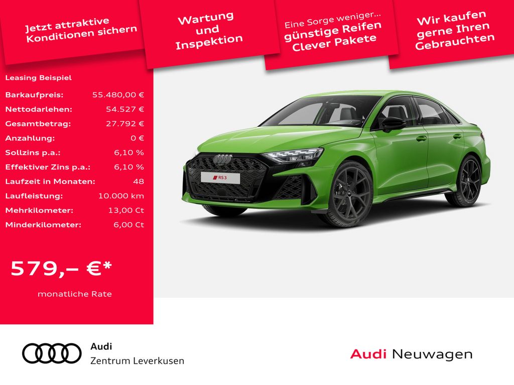 Audi RS3 Limousine VIRT LED APP-CONNECT PDC KLIMA