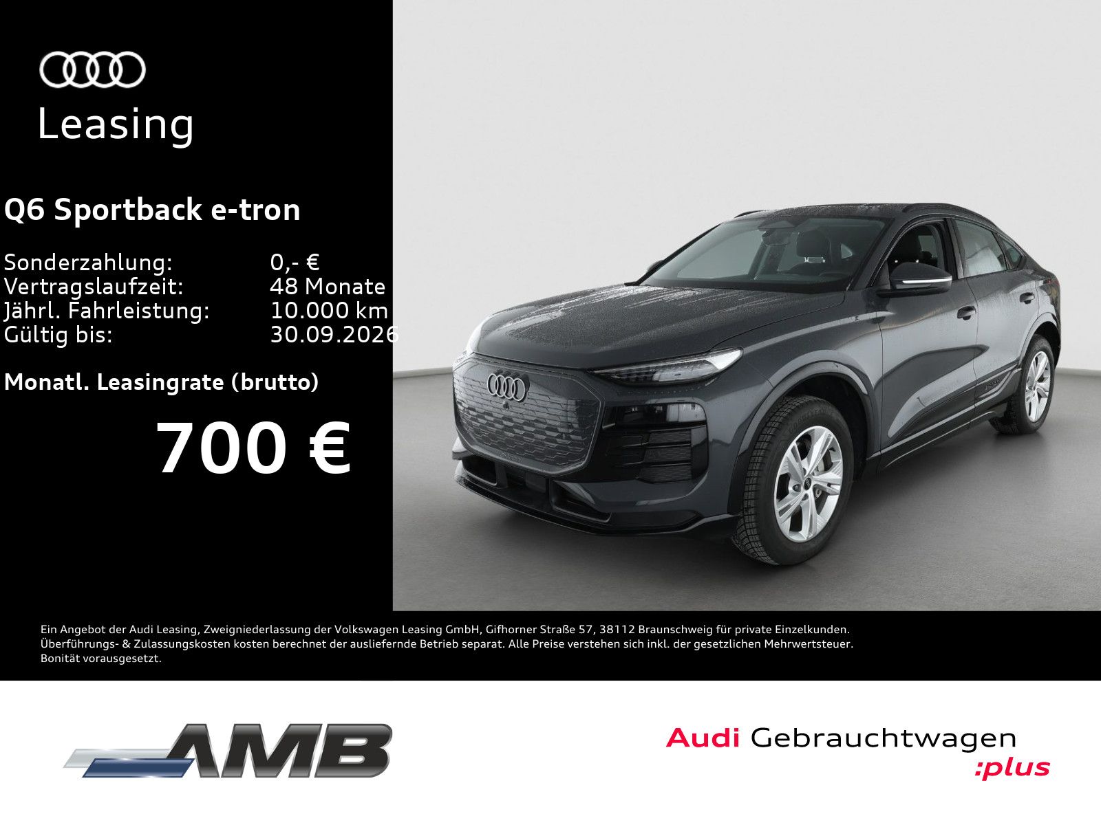 AUDI Q6 Sportback e-tron AHK/Pano/360°/Tech/06.30Gara