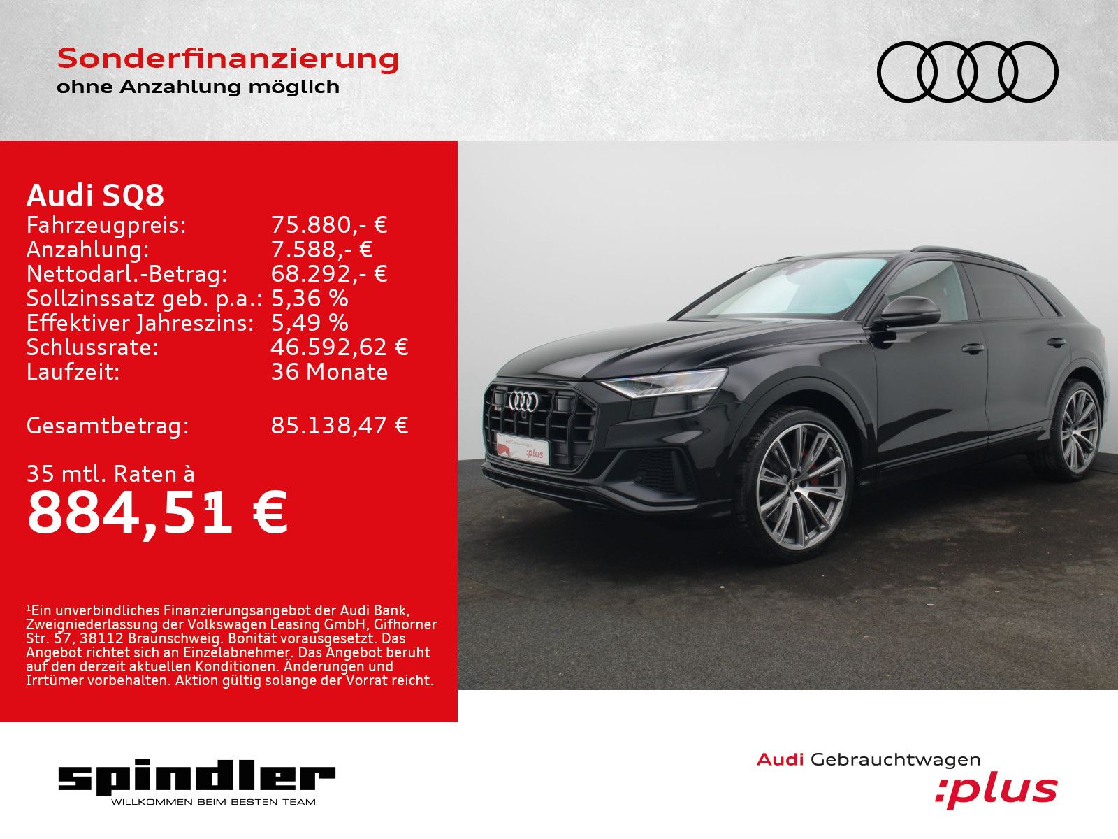 AUDI SQ8 TFSI quattro/ HD-Matrix, Air, Pano, B&amp;O, AHK