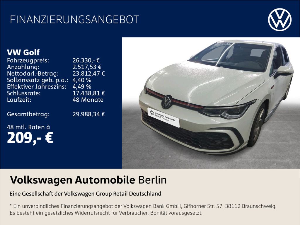 Golf VIII 2.0 TSI GTI Kamera LED APP Sitzhzg