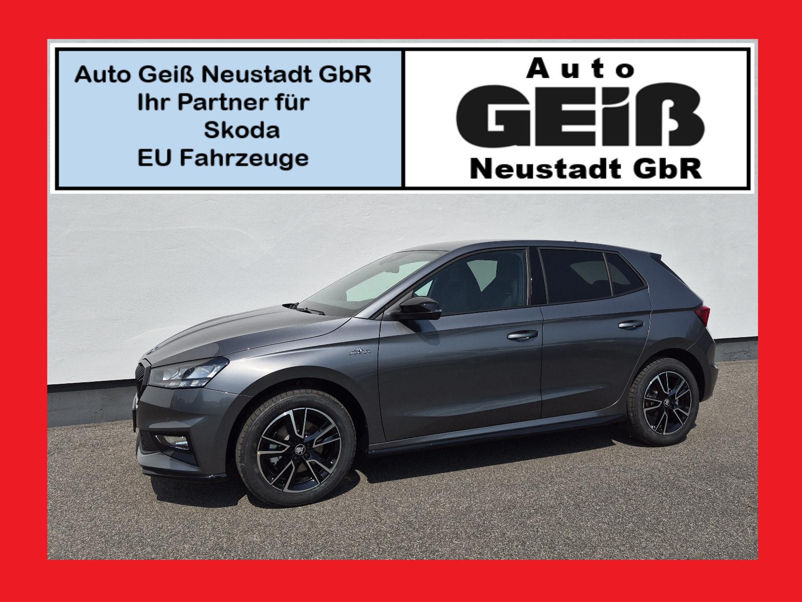 Skoda Fabia DSG Monte Carlo Dyn.Paket/Rkm/SHZ/5J.Garan